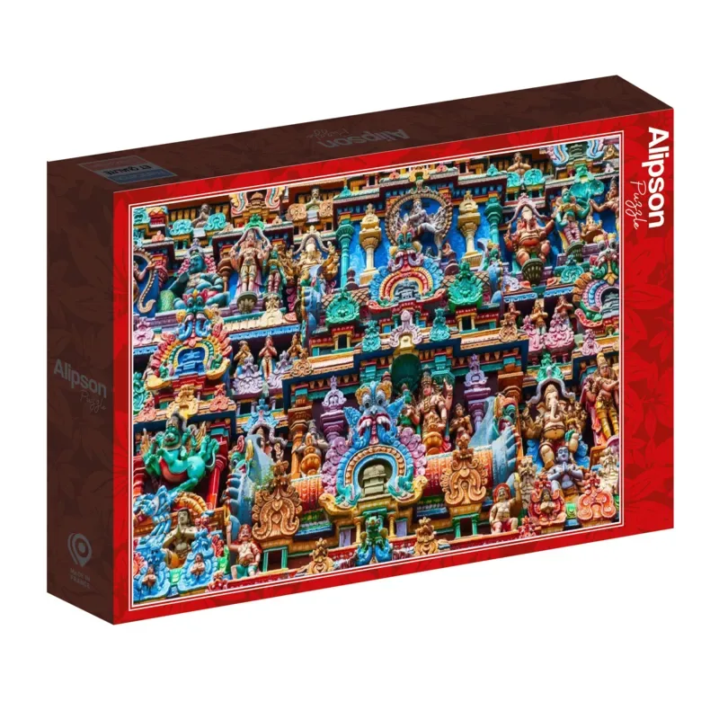 Puzzle Décor de Temple Hindou - Inde - 1000 pièces de Alipson Puzzle – boîte 2 sur 2
