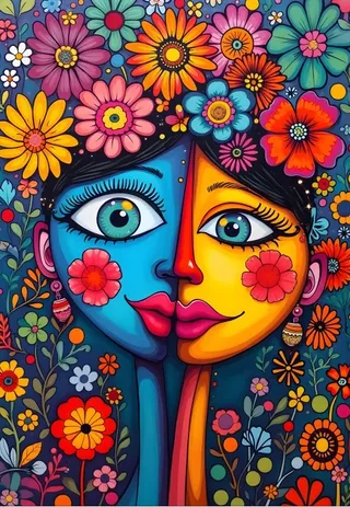 Puzzle Duo en Fleurs - 1000 pièces de Alipson Puzzle – boîte 1 sur 2