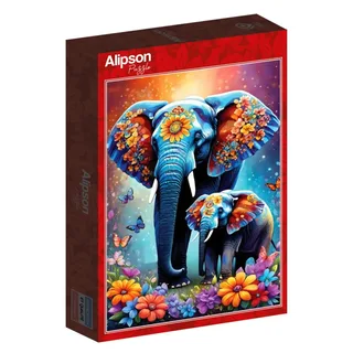Puzzle Elephants - Maternal Love Collection - 1000 pièces from Alipson Puzzle – box 2 of 2