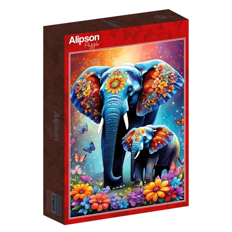 Puzzle Elephants - Maternal Love Collection - 1000 pièces from Alipson Puzzle – box 2 of 2