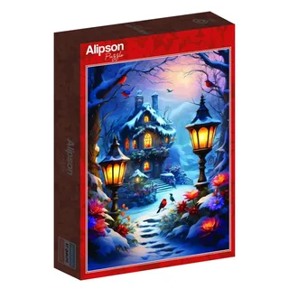 Puzzle Enchanted Wintery Scene - 500 à 999 pièces van Alipson Puzzle – doos 2 van 2