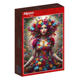 Puzzle Femme Fleurs - 1000 pièces de Alipson Puzzle – boîte 2 sur 2