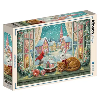 Puzzle Fenêtre de Noël - 1000 pièces de Alipson Puzzle – boîte 2 sur 2