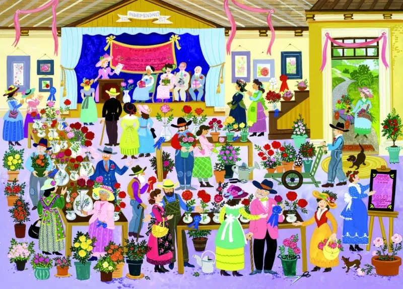 Puzzle Festival de la Rose - 1500 pièces von Alipson Puzzle – Schachtel 1 von 2