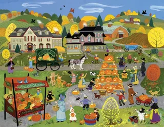 Puzzle Festival Jack O'Lantern - 1000 pièces de Alipson Puzzle – boîte 1 sur 2