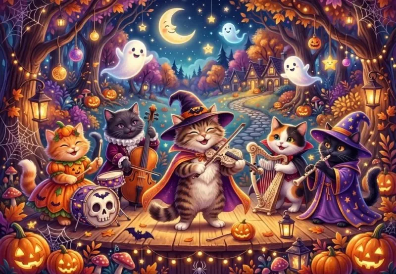Puzzle Fête d'Halloween - 1000 pièces from Alipson Puzzle – box 1 of 2