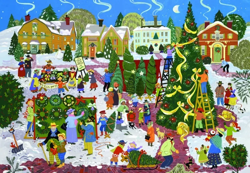 Puzzle Fête de l'Arbre de Noël - 1000 pièces from Alipson Puzzle – box 1 of 2