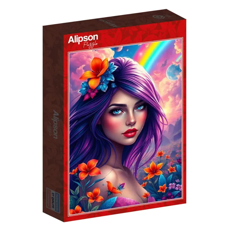Puzzle Fille Arc-en-Ciel - 500 à 999 pièces de Alipson Puzzle – boîte 2 sur 2