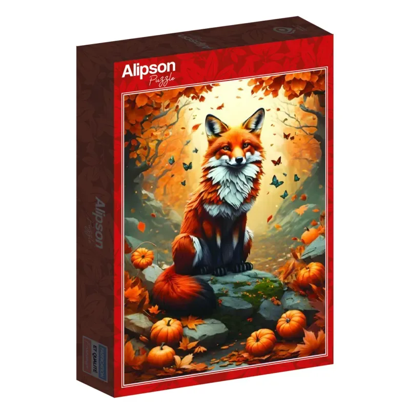 Puzzle Fox and Butterflies - 500 à 999 pièces von Alipson Puzzle – Schachtel 2 von 2