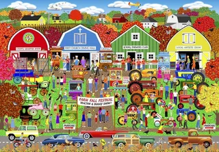 Puzzle Harvest Festival - 1000 pièces van Alipson Puzzle – doos 1 van 2