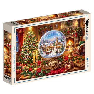Puzzle La Boule à Neige du Réveillon de Noël - 1000 pièces de Alipson Puzzle – boîte 2 sur 2