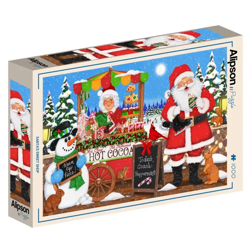 Puzzle La Confiserie du Père Noël - 1000 pièces de Alipson Puzzle – boîte 2 sur 2