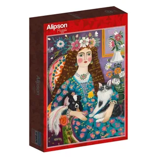 Puzzle La Dame aux Animaux - 1000 pièces de Alipson Puzzle – boîte 2 sur 2