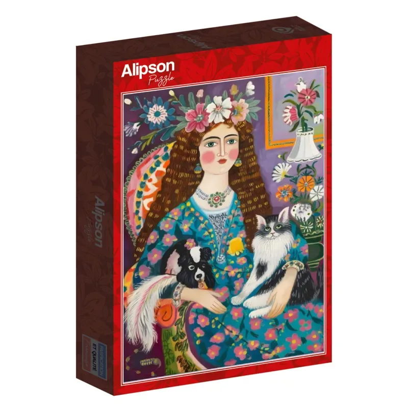 Puzzle La Dame aux Animaux - 1000 pièces de Alipson Puzzle – boîte 2 sur 2