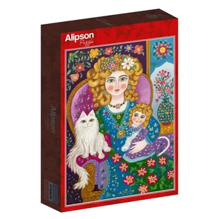 Puzzle La Dame aux Cheveux d'Or - 1000 pièces van Alipson Puzzle – doos 2 van 2