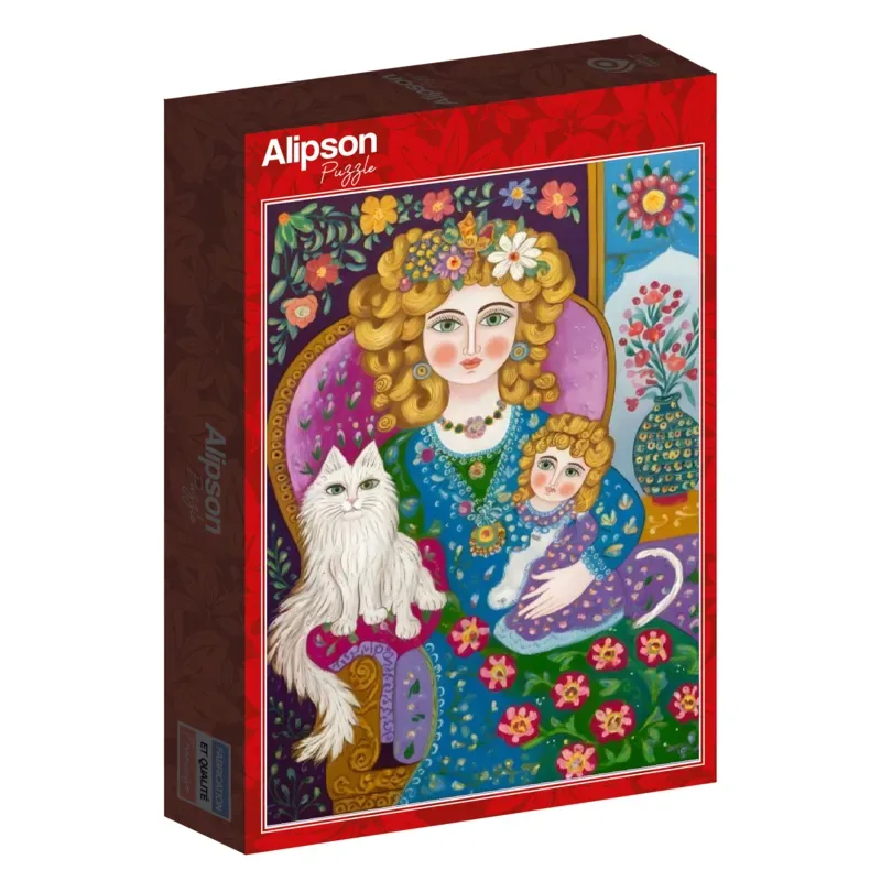 Puzzle La Dame aux Cheveux d'Or - 1000 pièces van Alipson Puzzle – doos 2 van 2
