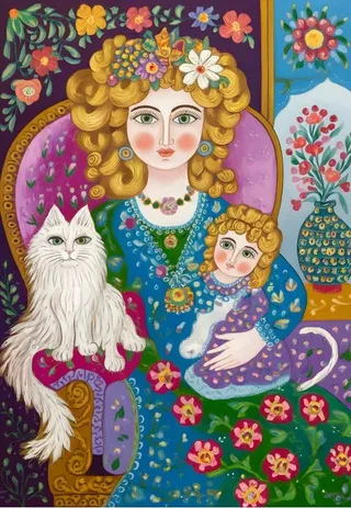 Puzzle La Dame aux Cheveux d'Or - 1000 pièces van Alipson Puzzle – doos 1 van 2