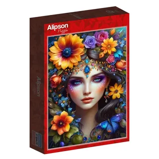 Puzzle La Femme Fleur - 1000 pièces de Alipson Puzzle – boîte 2 sur 2