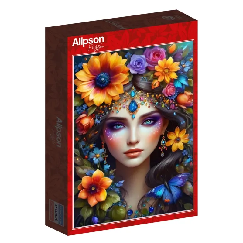 Puzzle La Femme Fleur - 1000 pièces de Alipson Puzzle – boîte 2 sur 2