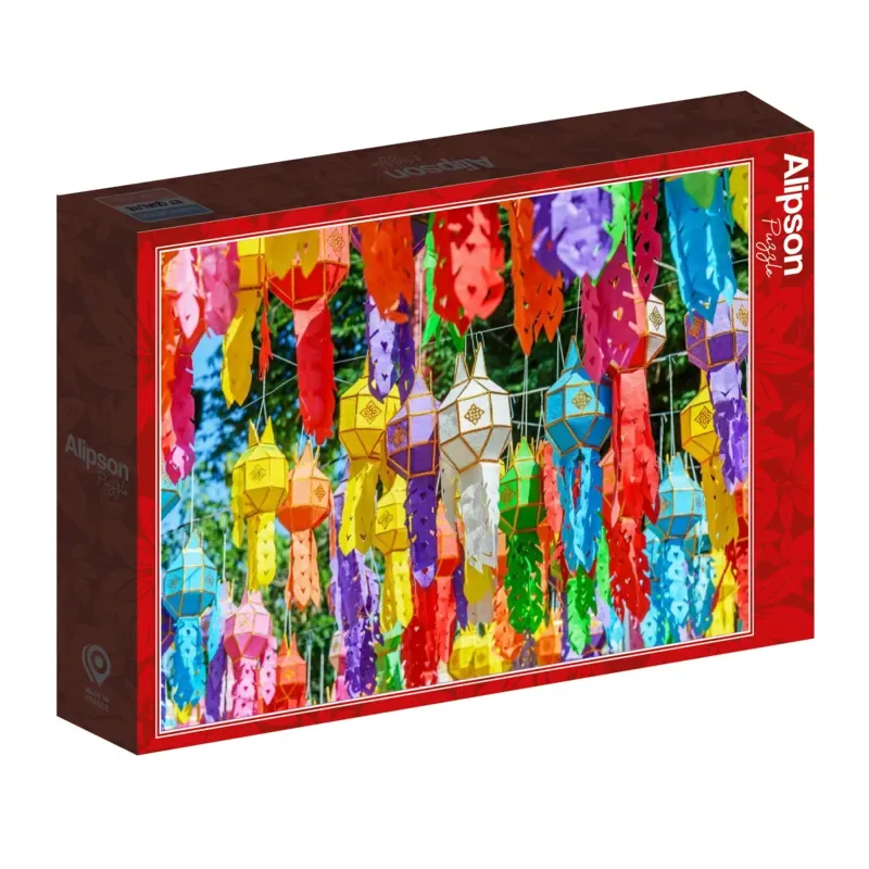 Puzzle Lanternes Colorées - 500 à 999 pièces van Alipson Puzzle – doos 2 van 2
