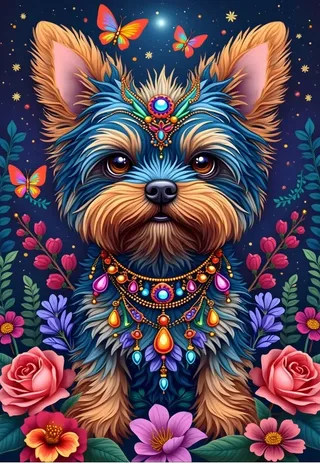 Puzzle Le Chien au Pays des Fleurs - 1000 pièces de Alipson Puzzle – boîte 1 sur 2