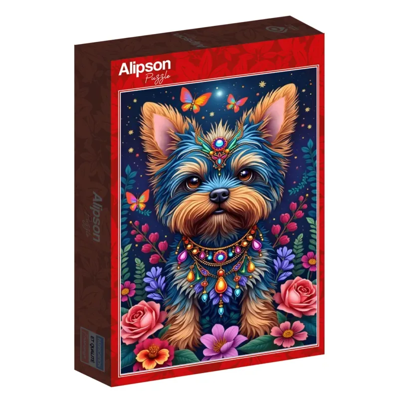 Puzzle Le Chien au Pays des Fleurs - 1000 pièces de Alipson Puzzle – boîte 2 sur 2