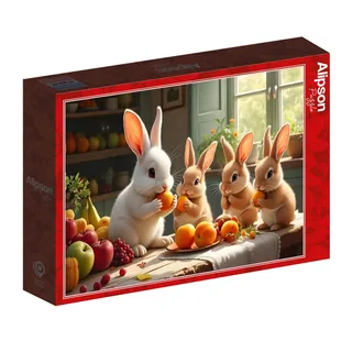 Puzzle Le Festin des Petits Lapins - 1000 pièces from Alipson Puzzle – box 2 of 2