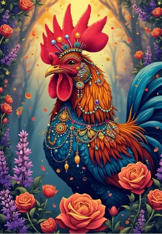 Puzzle Le Jardin Secret du Coq - 1000 pièces from Alipson Puzzle – box 1 of 2