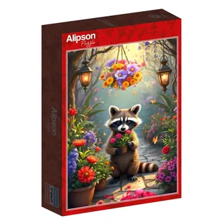 Puzzle Le Jardin Secret du Raton Laveur - 500 à 999 pièces de Alipson Puzzle – boîte 2 sur 2