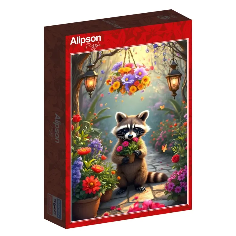 Puzzle Le Jardin Secret du Raton Laveur - 500 à 999 pièces de Alipson Puzzle – boîte 2 sur 2