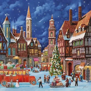 Puzzle Le Marché - 1000 pièces de Alipson Puzzle – boîte 1 sur 2