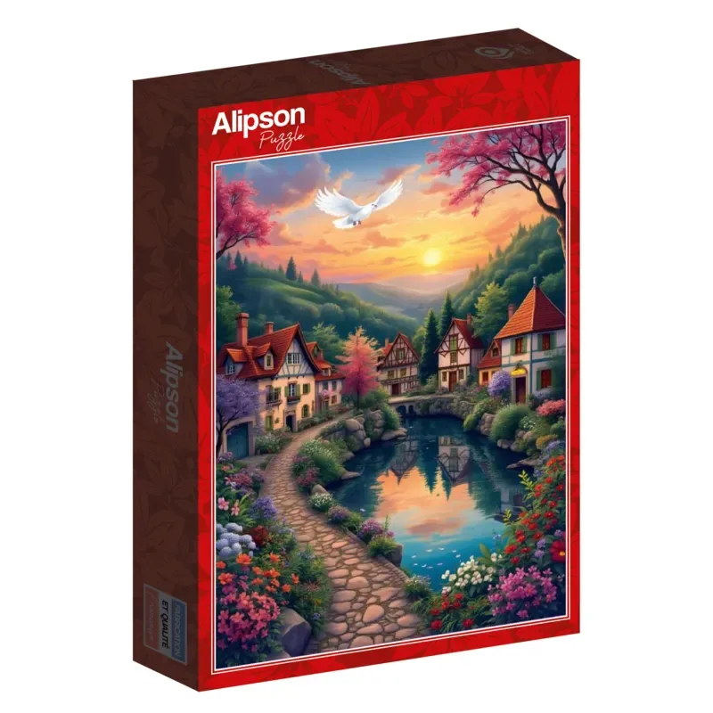 Puzzle Le Village au Bord de l'Eau - 500 à 999 pièces from Alipson Puzzle – box 2 of 2