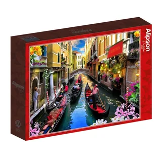 Puzzle Les Bateliers de Venise - 500 à 999 pièces de Alipson Puzzle – boîte 2 sur 2