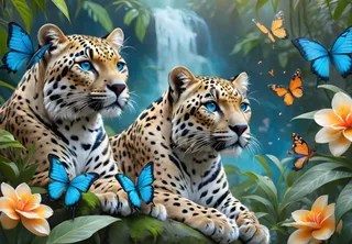 Puzzle Les Deux Léopards - 1000 pièces from Alipson Puzzle – box 1 of 2