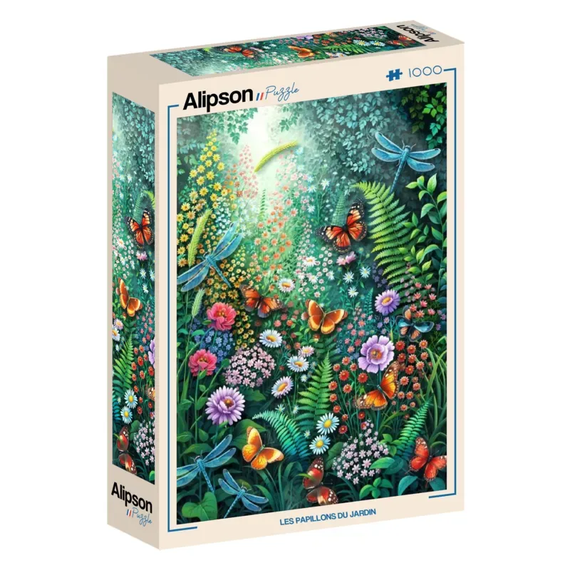 Puzzle Les Papillons du Jardin - 1000 pièces de Alipson Puzzle – boîte 2 sur 2