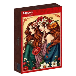 Puzzle Les Trois Muses aux Fleurs - 1000 pièces from Alipson Puzzle – box 2 of 2