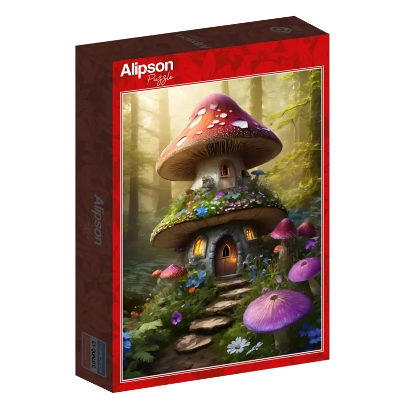 Puzzle Maison Champignon des Sous-Bois - 500 à 999 pièces de Alipson Puzzle – boîte 2 sur 2