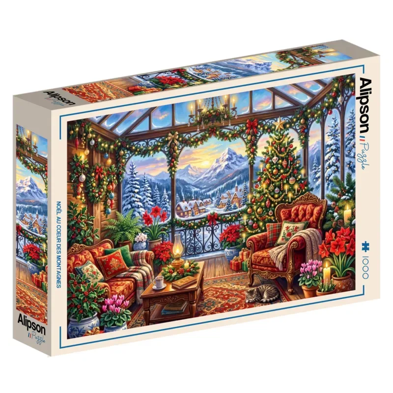 Puzzle Noël au Cœur des Montagnes - 1000 pièces from Alipson Puzzle – box 2 of 2