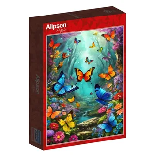 Puzzle Nuées de Papillons - 500 à 999 pièces von Alipson Puzzle – Schachtel 2 von 2