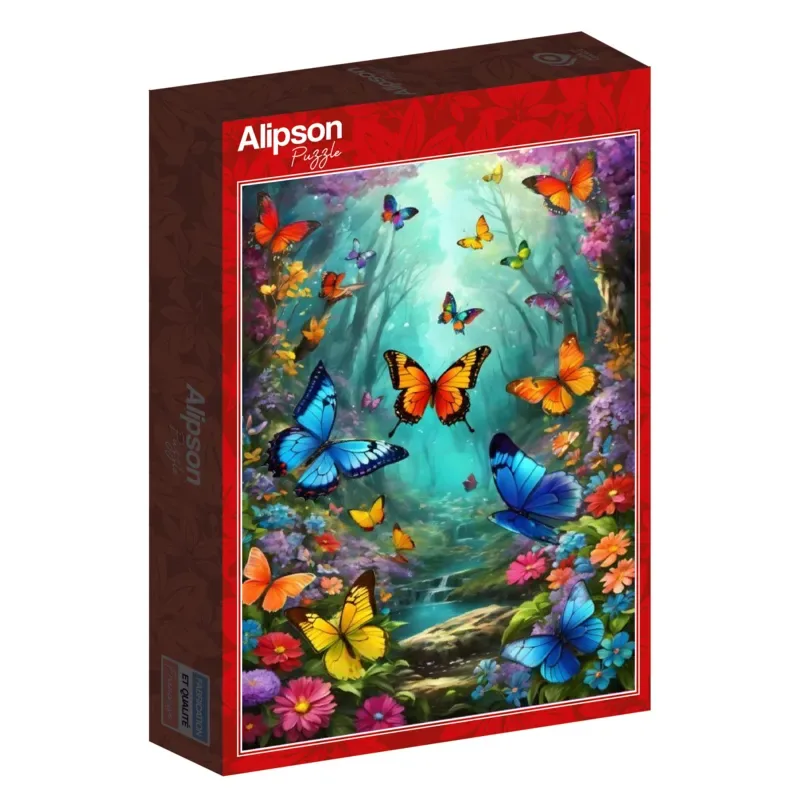Puzzle Nuées de Papillons - 500 à 999 pièces von Alipson Puzzle – Schachtel 2 von 2