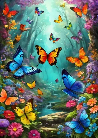 Puzzle Nuées de Papillons - 500 à 999 pièces von Alipson Puzzle – Schachtel 1 von 2