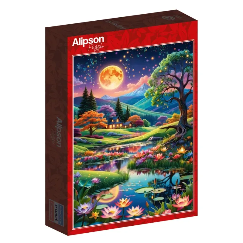 Puzzle Nuit de Pleine Lune - 500 à 999 pièces von Alipson Puzzle – Schachtel 2 von 2