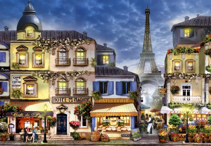 Puzzle Old Paris - 1000 pièces from Alipson Puzzle – box 1 of 2