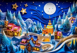 Puzzle Paysage Hivernal - 1000 pièces from Alipson Puzzle – box 1 of 2