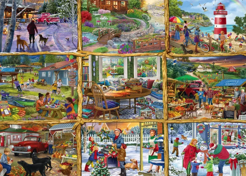 Puzzle Pour Toutes les Saisons - 1000 pièces from Alipson Puzzle – box 1 of 2