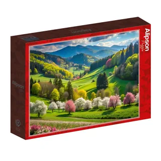 Puzzle Promenade au Printemps - 500 à 999 pièces van Alipson Puzzle – doos 2 van 2