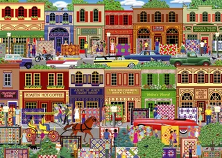 Puzzle Quilt Festival - 1000 pièces de Alipson Puzzle – boîte 1 sur 2