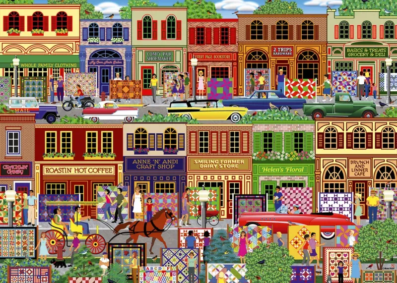 Puzzle Quilt Festival - 1000 pièces de Alipson Puzzle – boîte 1 sur 2