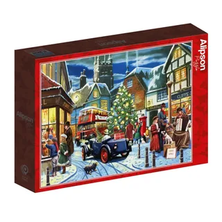 Puzzle Rues à Noël - 1500 pièces de Alipson Puzzle – boîte 2 sur 2