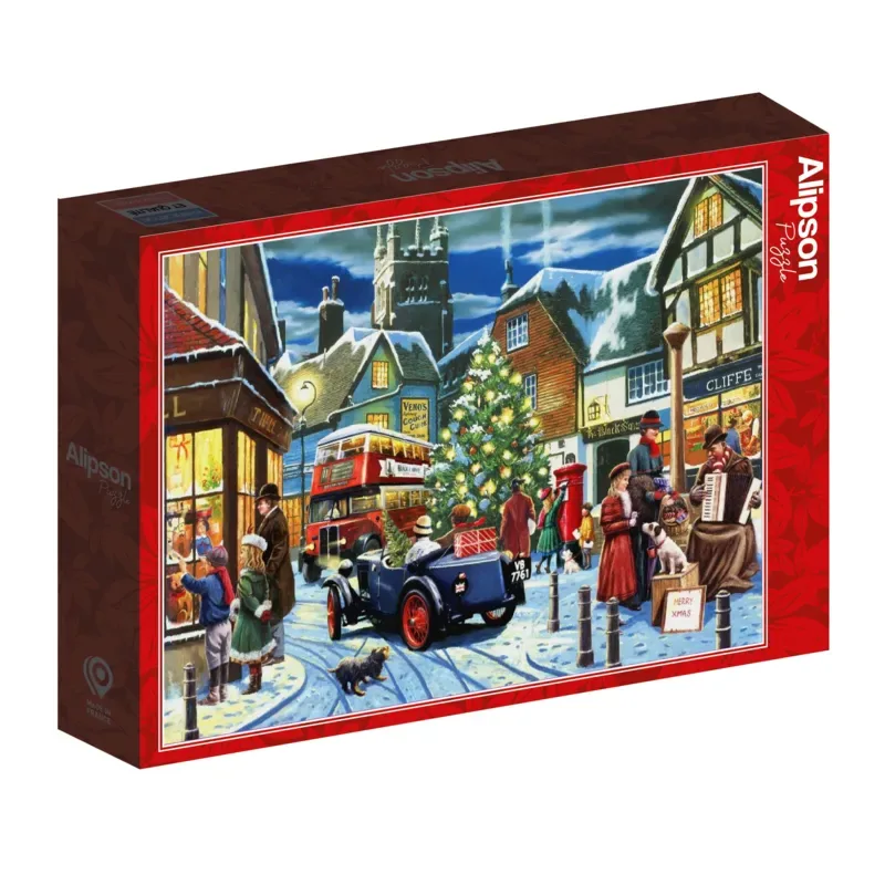 Puzzle Rues à Noël - 1500 pièces de Alipson Puzzle – boîte 2 sur 2